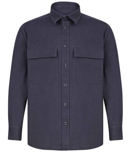 Front Row Drill Overshirt - NAV - XXL